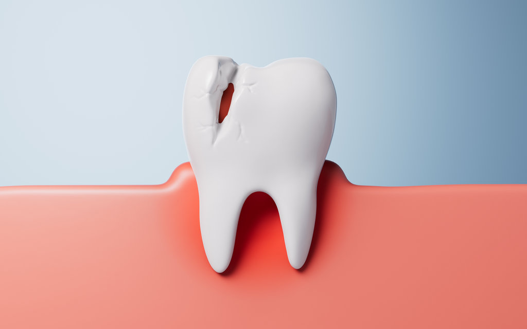 Oral hygiene and dental tooth health concept, 3d rendering. 3D illustration.