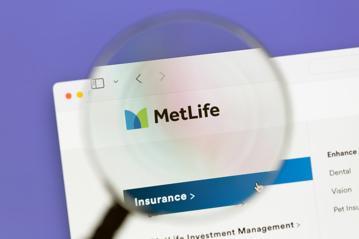 Ostersund, Sweden - Feb 14, 2025: MetLife website. MetLife is among the largest global providers of insurance, annuities, and employee benefit programs.